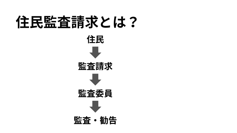 住民監査請求の全体像