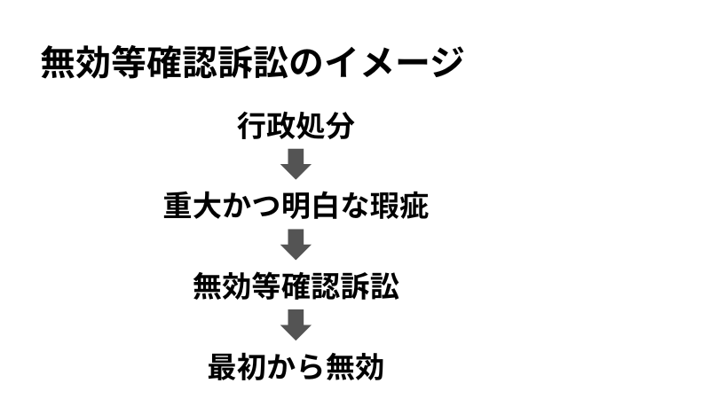 無効等確認訴訟のイメージ