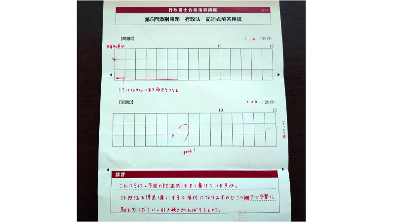 実際の講評